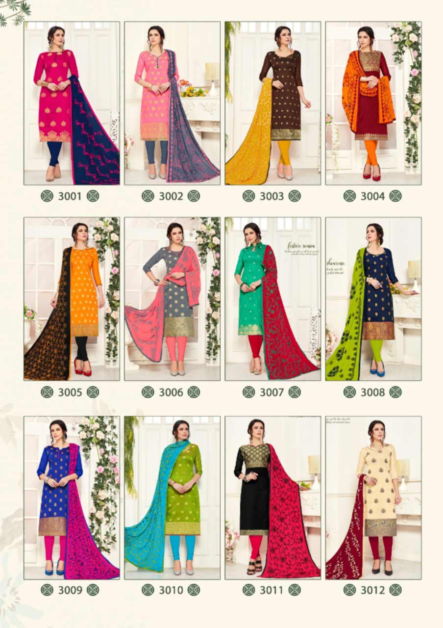 Kulfi Vol-3 Banarasi Wholesale Dress Material Kulfi Vol-3 Banarasi Wholesale Dress Material